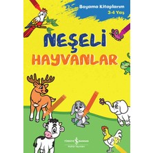 Lisinya Neşeli Hayvanlar - Boyama Kitaplarım 3-4 Yaş