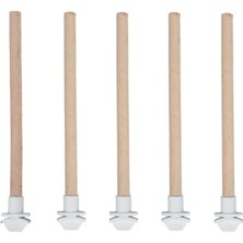 5'li Pürüzsüz Ahşap Kuş Tüneği - 20 cm