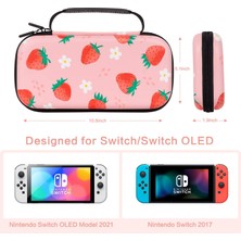Lokigo Carrying Case For Switch/switch Oled, Switch Case For Girls Boys, Portable