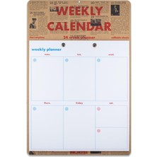 Ink_Notes Haftalık Planlayıcı Duvar Takvimi