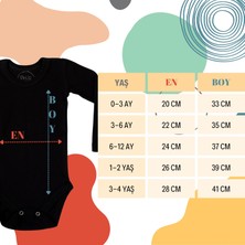 Pinuptex® 3'lü Uzun Kollu Bebek Zıbın Seti 100% Pamuklu Ribana Çıtçıtlı Atlet, Body Zıbın Unisex (3