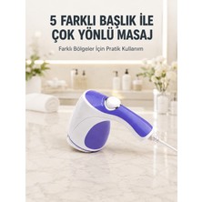 Elektrikli Masaj Aleti 5 Başlıklı Güçlü Titreşimli Selülit Karşıtı Vücut Masaj Cihazı - Lisinya