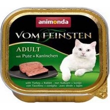 Aydogan's Vom Feinsten Hindili ve Tavşanlı Yetişkin Kedi Konservesi 100 gr