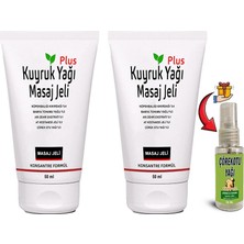 Aydogan's Kuyruk Yağı Masaj Jeli Plus 2 Tane 50 ml Konsantre Formül + Çörek Otu Yağı