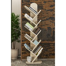 Karahanbey 10 Raflı Kitaplık Ekru 147 cm