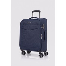Pierre Cardin Ultra Light Hafif Lüx Kumaş Kabin Boy Valiz Lacivert 04PC6005