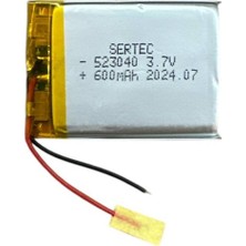 Evimdeyokyok 523040 3.7V 600 Mah Li-Polymer Pil (DEVRELI/1.5A)