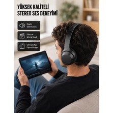 Midas Toptan Home Bluetooth 5.0 Siyah Kablosuz Kulaklık 18 Saat Batarya Katlanabilir Tasarım Yeni Nesil