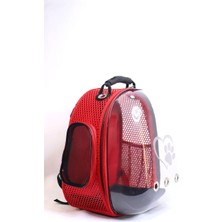 Nexus Astronot Model Kedi ve Köpek Taşıma Çantası, 44X32X34 Cm, Kırmızı