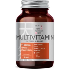 Multivitamin Energy - Panax, Ginseng Koenzim Q10 Multivitamin ve Mineraller, 30 Tablet