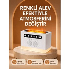 Midas Toptan Home Type-C Şarjlı Kablosuz Hoparlör Beyaz Gürültü ve Atmosfer Işığı