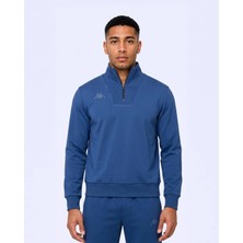 Kappa Ither Tur Erkek Mavi Regular Sweatshirt