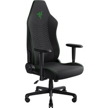 Aesco Razer Iskur V2 x - Entegre Bel Destekli Temel Oyuncu Koltuğu (Yüksek Yoğunluklu Kalıplanmış Köpük Minderler, 2d Kolçaklar, Yumuşak Kaplamalı Kumaş) Siyah