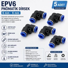 Firetech EPV06 Pnömatik 6 mm Epv Dirsek (5 Adet)