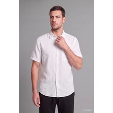 DeFacto %100 Pamuk Ultra Hafif Regular Fit Klasik Yaka Kısa Kollu Gömlek D7551AX26AU