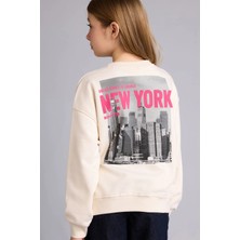 DeFacto Baskılı Sweatshirt Kız Çocuk E6760A826SP