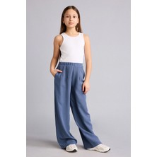 DeFacto Wide Leg Geniş Paça Keten Karışımlı Pantolon H1212A826SM