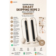 Xiaomi Mijia Smart Skipping Rope 2 Akıllı Atlama Ipi LED Ekran Bluetooth 5.1 Ayarlanabilir 3 Metre Gerçek Zamanlı Antrenman Rehberi, Veri Kaydı ve Analizi