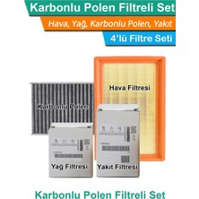 Psa Citroen C4 Cactus 1.5 Bluehdı Orijinal Filtre Bakım Seti 2018-2020 Hava+Yağ+Yakıt+Karbonlu Polen