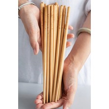 1001 Fortune Chopsticks 1 Paket 10 Çift - Çin Yemeği Çubuğu - Bambu
