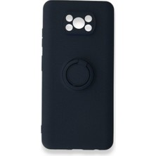 Anka Cep Cep Telefonu Aksesuarları Xiaomi Poco X3 Pro Kılıf Yüzüklü Standlı Mıknatıslı Soft Pürüzsüz Yüzeyli Silikon Kapak Xiaomi Poco