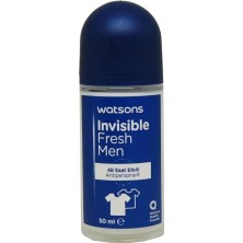 1001 Watsons Invisible Fresh Men 48 Saat Etkili Roll On 50 ml