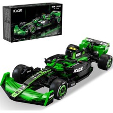 1001 C55032W Kick Sauber F1 Team C44 Yarış Yapı Seti, Moc 1:24 Yarış Arabası Tuğla Seti, Yetişkin
