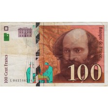 Banknoting Fransa 100 Frank 1998 Çok Temiz+