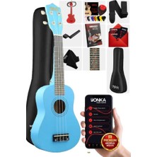 1001 UKX-233BL Mavi Concert Ukulele (Askı Çanta Metod Pena)