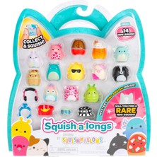 1001 SQAL0031-14'LÜ Paket, 14 x 2,5 cm Mini Quish 4 x Aksesuar, 1 x Halka ve 1 x Koleksiyoncu Kılavuzu