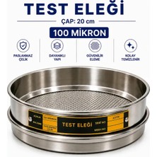 Labolist Test Eleği - Çap: 20 cm 100 Mikron Paslanmaz Çelik