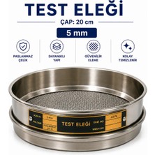 Labolist Test Eleği - Çap: 20 cm 5 mm Paslanmaz Çelik