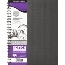 1001 Simply Eskiz Defteri - Beyaz Spiral A4