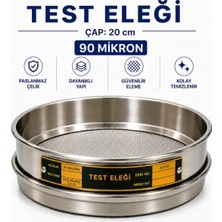 Labolist Test Eleği - Çap: 20 cm 90 Mikron Paslanmaz Çelik