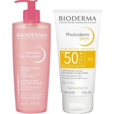 1001 Sensibio Yüz Temizleme Jeli 500 ml ve Photoderm Spot 150 ml