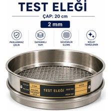 Labolist Analiz Test Eleği - Çap: 20 cm 2 mm Paslanmaz Çelik