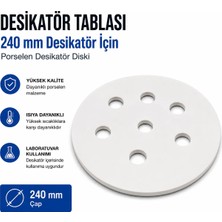 Labolist Desikatör Tablası 240 mm Desikatör İçin - Porselen Desikatör Diski