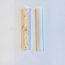 1001 10'lu Paket 24V Tente LED Aydınlatma Armatür 20CM-DÜZ Taban - Beyaz Işık 6500K