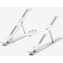 1001 Laptop Standı Katlanabilir Çok Fonksiyonlu Metal Grey