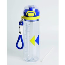 1001 Bentopia 750 ml Okul Su Matarası Pipetli ve Pipetsiz Kullanım (Lacivert)