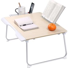 1001 Saiji G6 Ultimate Çekmeceli Notebook Tablet Laptop Çalışma Masası Ahşap Rengi