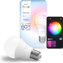 Philips Hue 8W E27 806 Lumen Renkli Akıllı Ampul A60-25.000 Saat Ampul Kullanım Ömrü