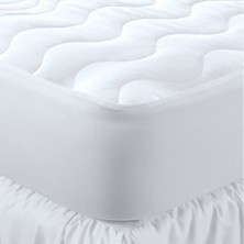 1001 Kapitone Fitted Su Sıvı Geçirmez Yatak Koruyucu Alez, Beyaz, 80X130CM