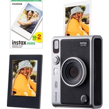 1001 Mini Evo Siyah Fotoğraf Makinesi 20LI Film ve Çerçeve