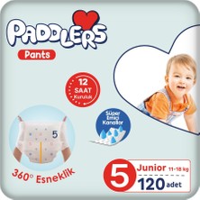 1001 Külot Bebek Bezi 5 Numara Junior 120 Adet (11-18 Kg) Ekstra Aylık Paket