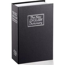 1001 Kitap Görünümlü Kumbara Gizli Para Kasası Çelik Kilitli Kitap Kumbara Siyah