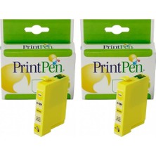 1001 Epson T1284XL Sarı Yüksek Kapasite (13ML.) Muadil Mürekkep Kartuşu 2li Paket