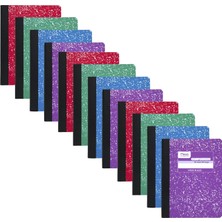 1001 Kompozisyonu Kitap, Wide Ruled, 100 Sheets, 9 – 3/4 x 7 – 1/2, Çeşitli Renkler (73389) By Mead