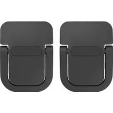 1001 Polham Metal 2 Adet 5mm 3m Yapışkanlı Katlanabilir Ultra Mini Laptop Standı,portatif Taşınabil