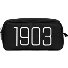 1001 Iki Gözlü Erkek Çocuk 1903 Baskılı Siyah Okul Kalem Çantası/kalemlik - 26329